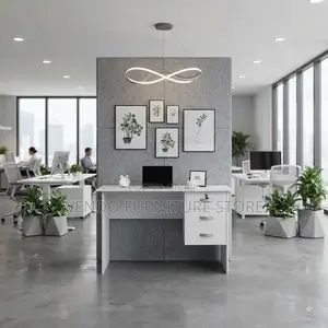 Office Desk; 0.9 Meters White Clereric Office Home Desk