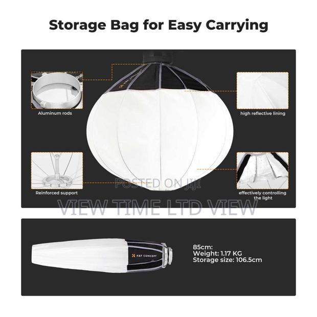 K F Concept 85cm Quick-Release Lantern Softbox – Bowens Mount - thumbnail 3