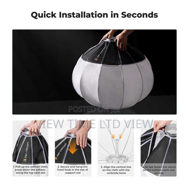 K F Concept 85cm Quick-Release Lantern Softbox – Bowens Mount - thumbnail 4
