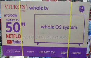 Vitron 50inch Smart Whale TV, Frameless, YouTube, Netflix LED TV