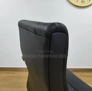Leather Chair; Mahogany Pulpit/Office Chair