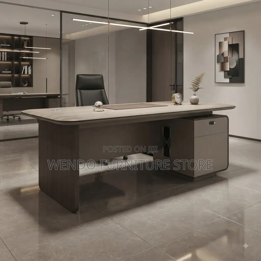 Office Desk; 1400mm Executive Brown Support Desk