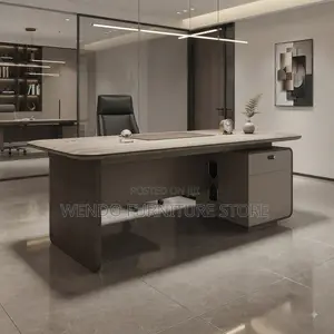 Office Desk; 1400mm Executive Brown Support Desk