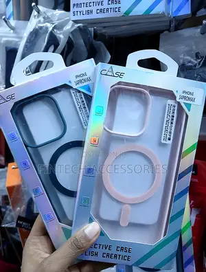 Magnetic Clear Case for iPhone 14 ProMax–Magnetic Ring.Multiple Colors