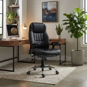Office Chairs; Reclining Leather Desk Chair