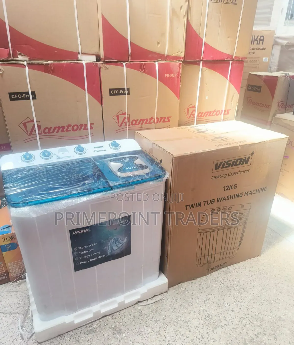 Vision Washing Machine 12KG Semi-Automatic Washer Spin Dryer