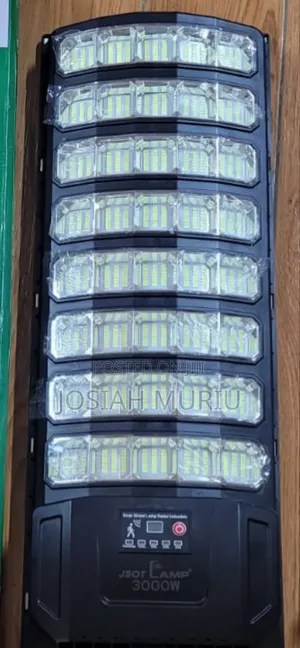 3000w Solar Streetlight With Integrated Solar Panel Box
