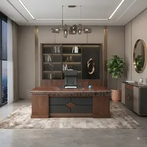 Office Desk; Brown 1800MM Executive Superior Boss Desk