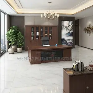 Office Desk; Brown 1800MM Executive Superior Boss Desk