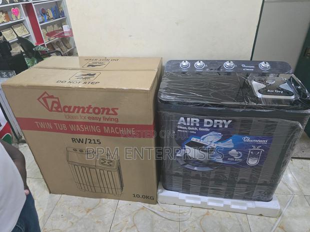 Ramtons 10kg Twin Tub Semi-Automatic Washing Machine (RW/215) - thumbnail 2