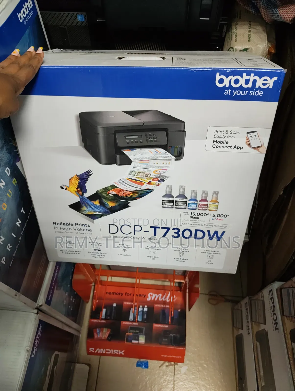 Brother DCP-T730DW 3-in-1 Color Ink Tank Printer