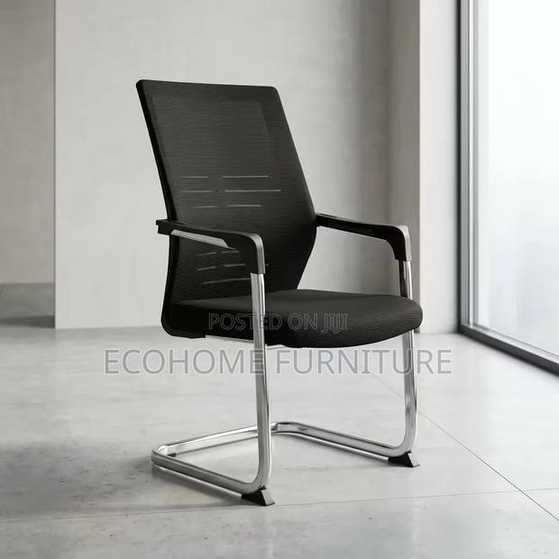 Visitor Chair Mesh Office Reception Chair With Chrome Frame
