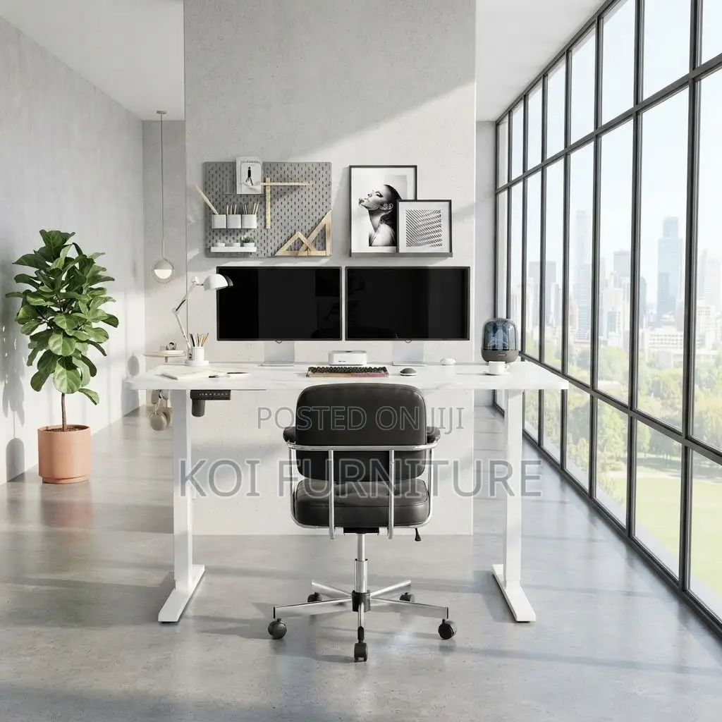 Office Desk; 1.2 Meters Electric Gamers Adjustabke Table