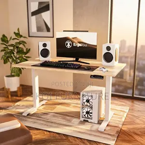 Office Desk; 1.2 Meters Electric Gamers Adjustabke Table