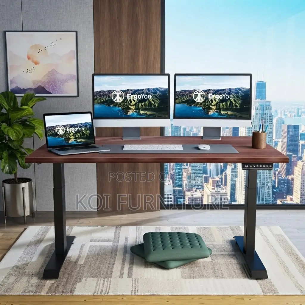 Office Desk; 1.2 Meters Electric Gamers Adjustabke Table