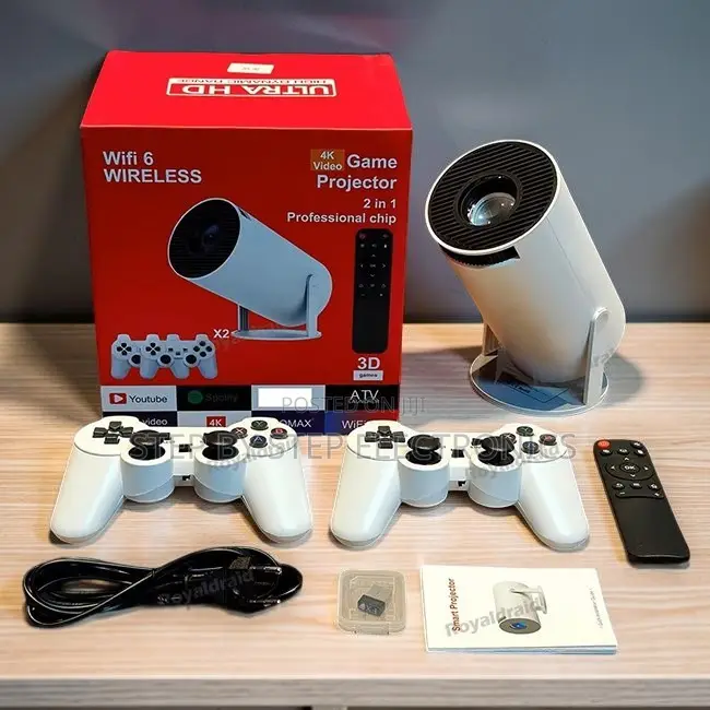  Ultra HD HY300 Pro+ 2 in 1 3D Game Gaming Android Projector