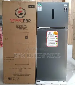 Smart Pro SFR-465-liter Double-Door, Top-Mount Freezer Refrigerator