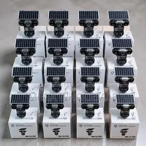 Full Color Night Vision LED 20MP 4G PTZ Triple Lens Solar Camera