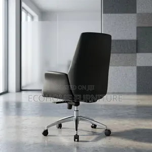 Executive Office Chair Leather High Back With Arms