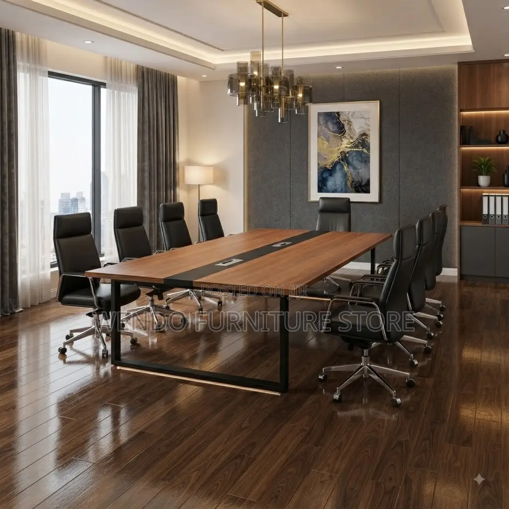 Boardroom Table; 240CM Long Conference Staff Members Boardroom Table