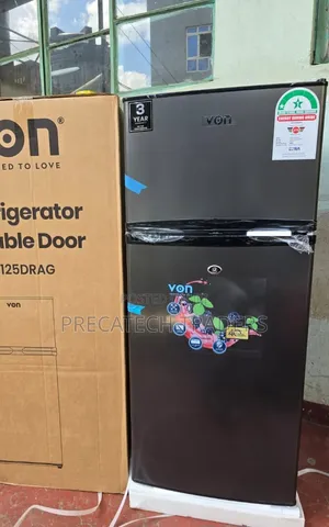 Von 125L Double Door Fridge – Direct Cool