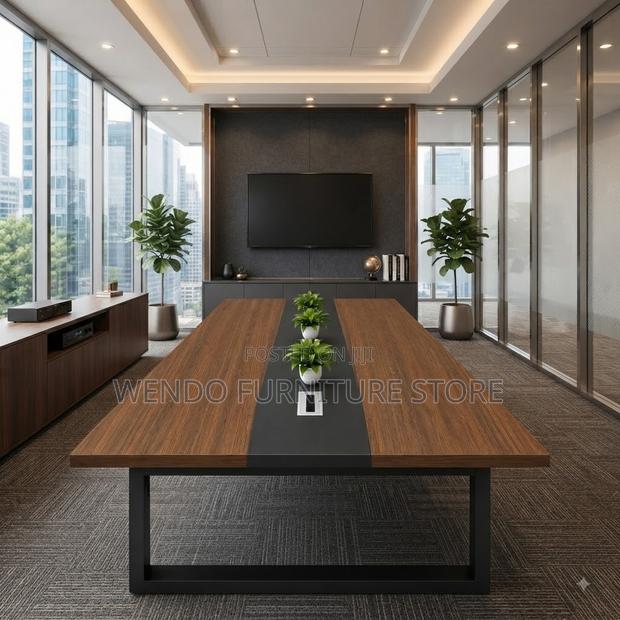 Boardroom Table; 240CM Long Conference Staff Members Boardroom Table - thumbnail 5