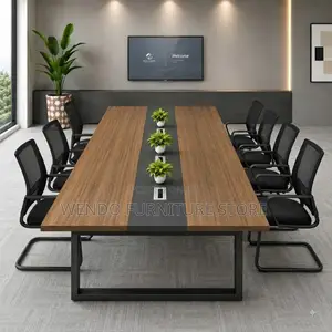 Boardroom Table; 240CM Long Conference Staff Members Boardroom Table