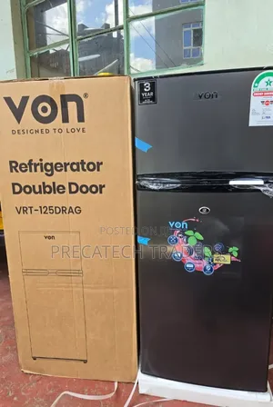 Von 125 Litres Double Door Refrigerator