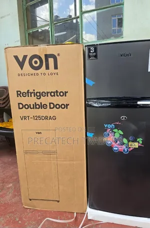 Von 125 Litres Double Door Refrigerator