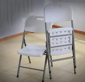 Office Furniture: Foldable, Stackable Plastic Chair