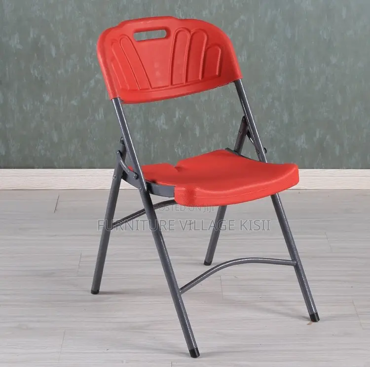 Office Furniture: Foldable, Stackable Plastic Chair