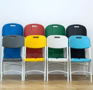Office Furniture: Foldable, Stackable Plastic Chair