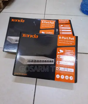 Tenda 8port PoE Switch for IP Cameras 2 Gigabit Uplinks TEF1105P-4-63W