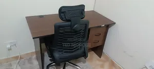 Spacious Home Office Desk(1.2m) With Headrest Office Chair