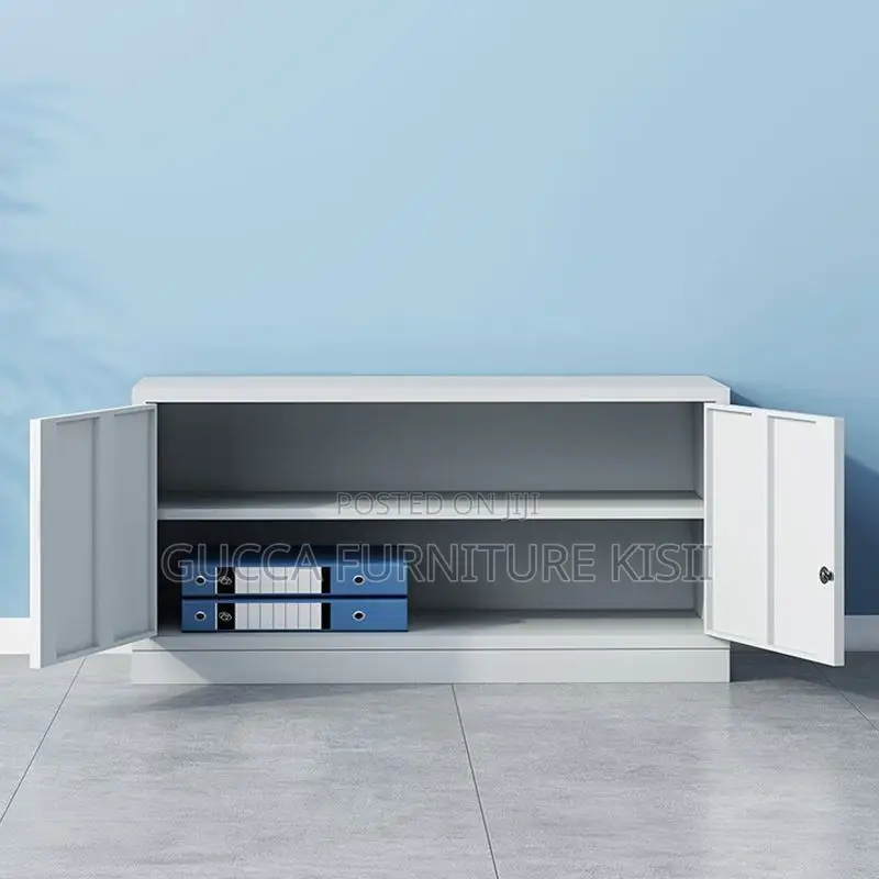 Office Cabinet; 2 Door Low Level Steel Storage Cabinet