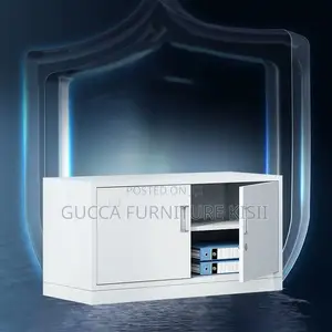 Office Cabinet; 2 Door Low Level Steel Storage Cabinet