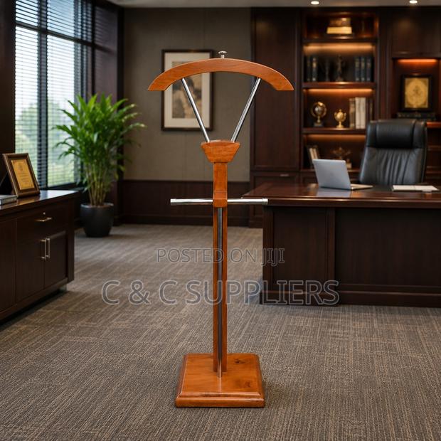 Brown Mahogany Coat Hanger. - thumbnail 5