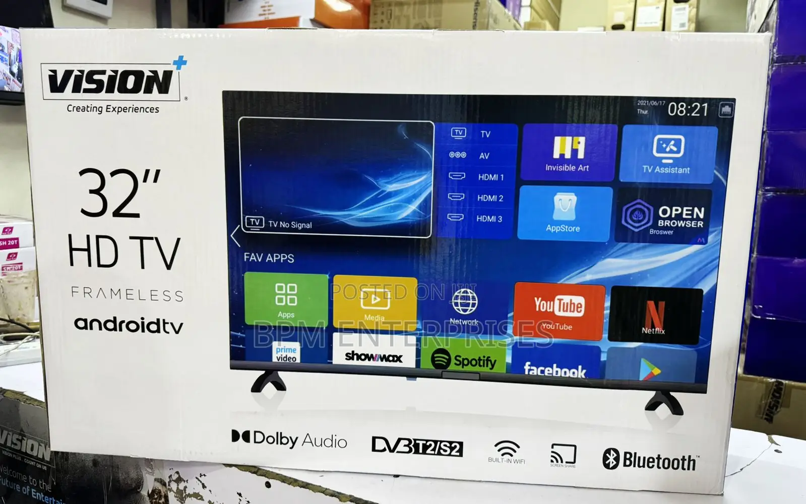 Vision Plus 32”whale TV + TV Guard