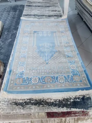 Premium Islamic Wedding Gift - Sky Blue/Floral Border Motif Prayer