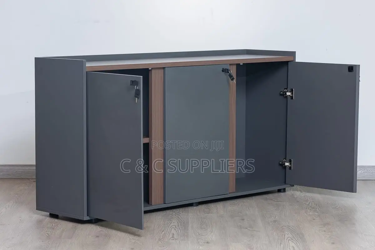 3-Door Credenza Storage Cabinet.