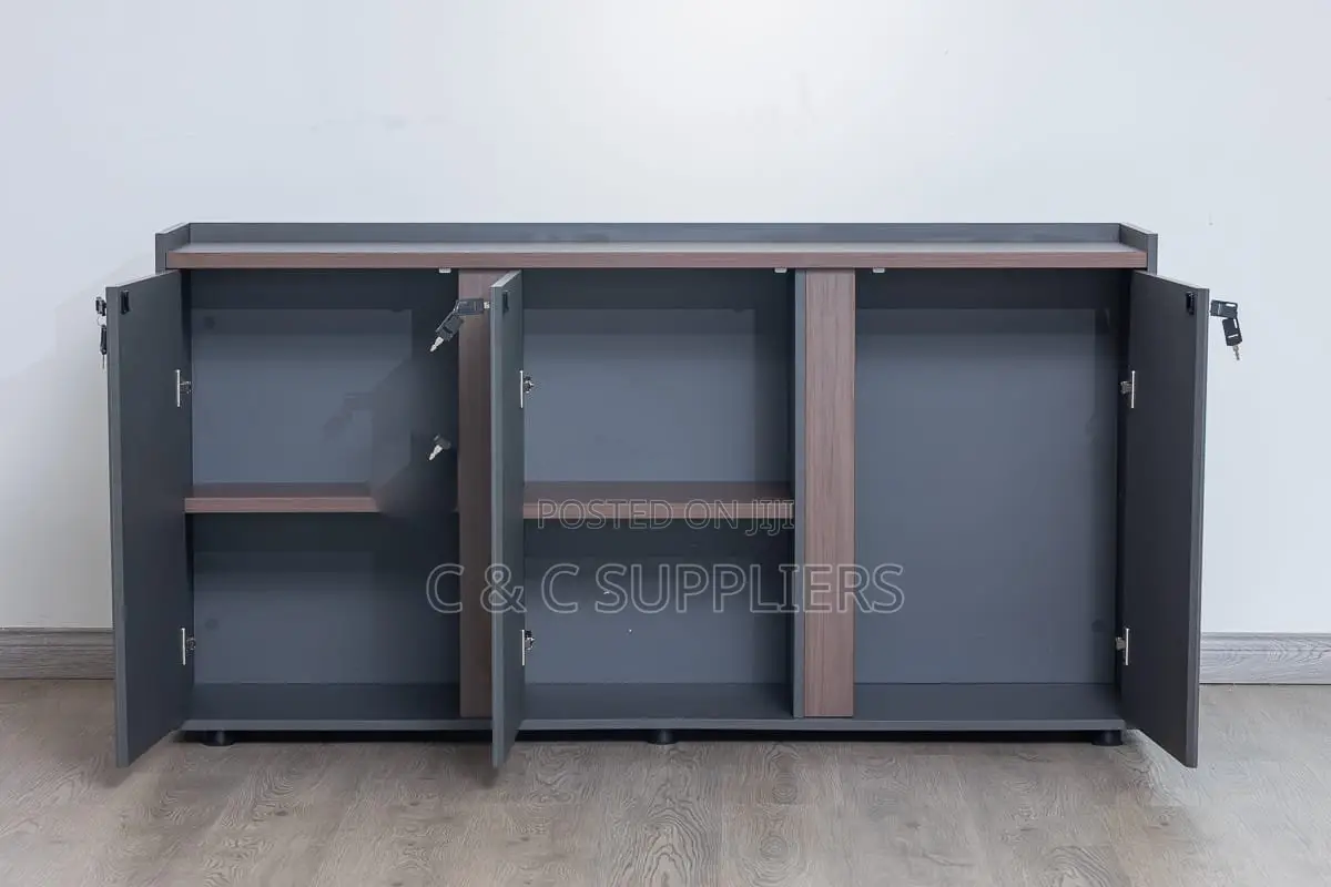 3-Door Credenza Storage Cabinet.
