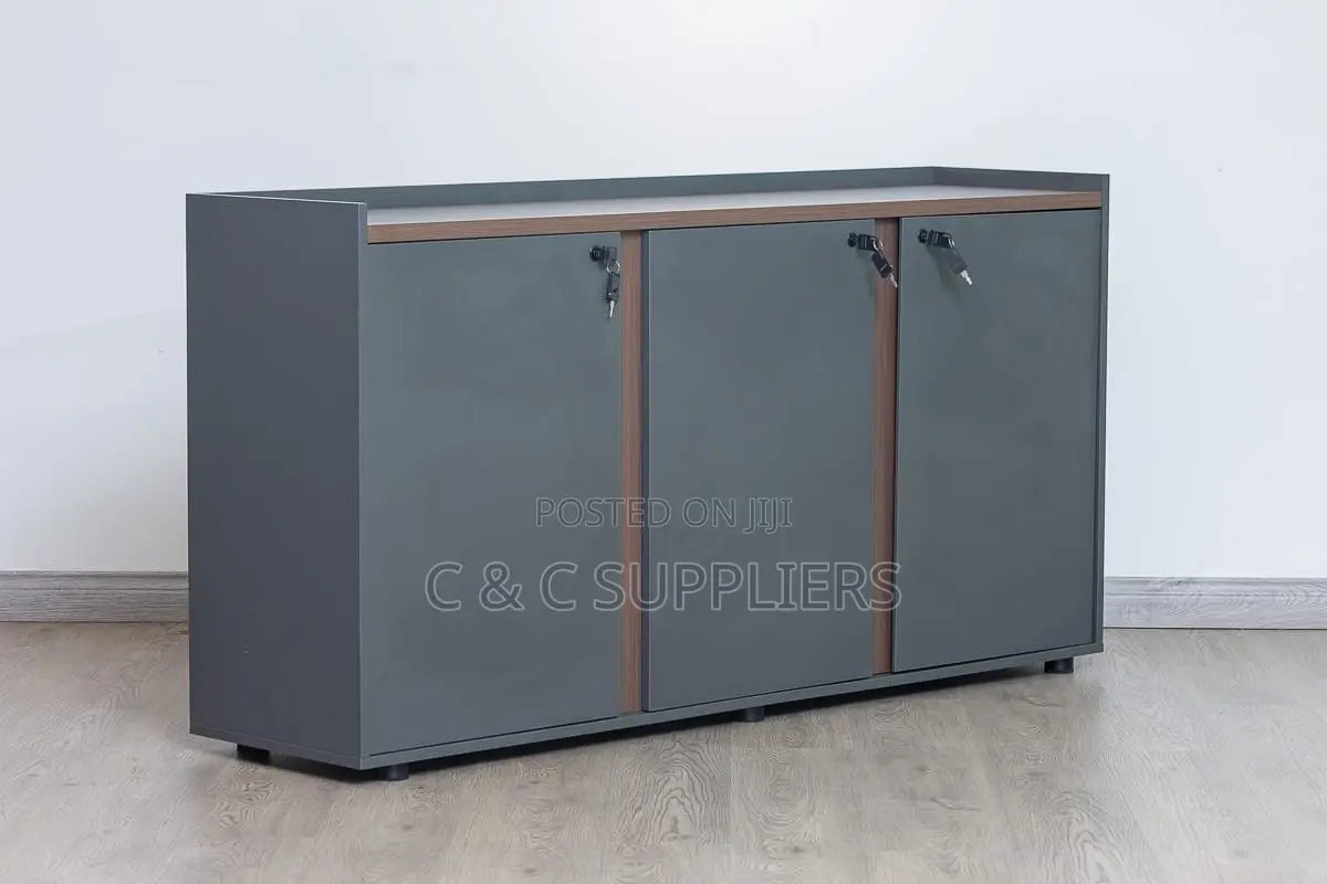 3-Door Credenza Storage Cabinet.