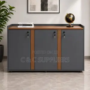 3-Door Credenza Storage Cabinet.