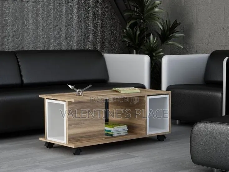 Modern Rolling Coffee Table With Storage