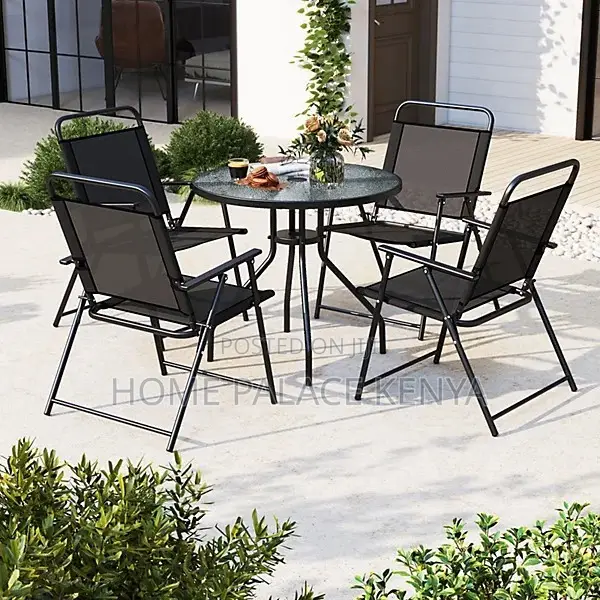 Outdoor Dining Set; Premium Portable Folding Outdoor Dining Set