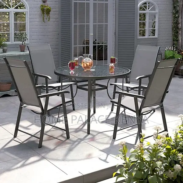 Outdoor Dining Set; Premium Portable Folding Outdoor Dining Set