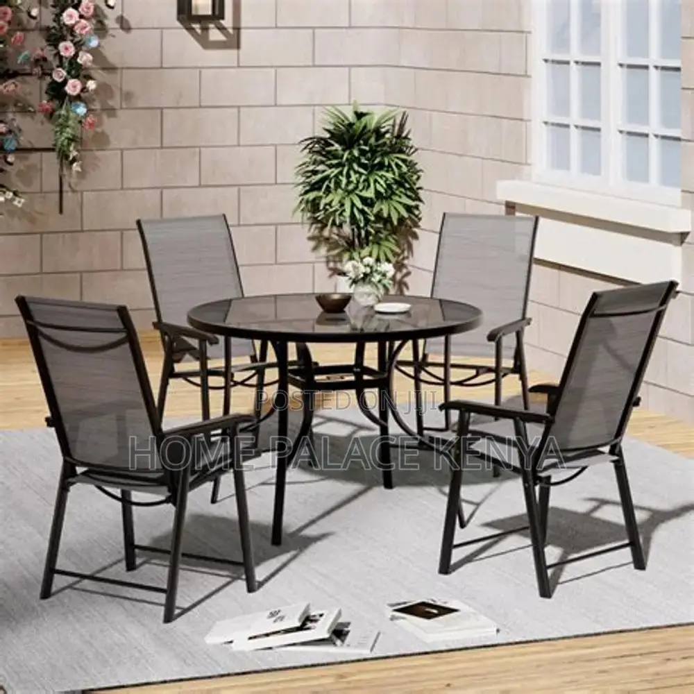 Outdoor Dining Set; Premium Portable Folding Outdoor Dining Set
