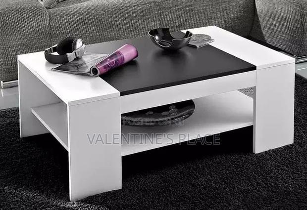 Versatile Wooden Coffee Table With Wheels and Side Cubbies - thumbnail 2