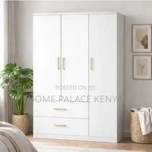 Wooden Wardrobe; Elegant Modern Wardrobe for Bedroom With Storage