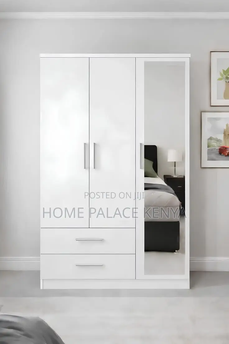 Wooden Wardrobe; Elegant Modern Wardrobe for Bedroom With Storage
